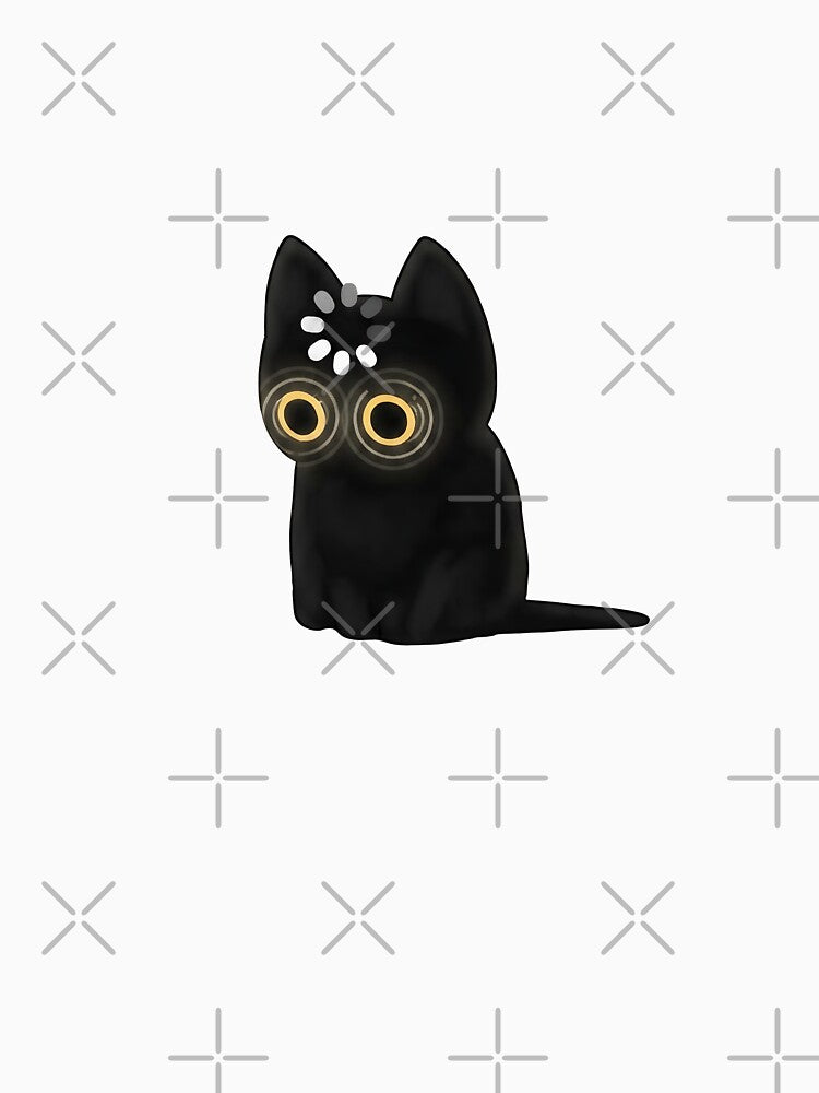 Cat charging brain cell empty head funny meme design by OH-MY-GOTH