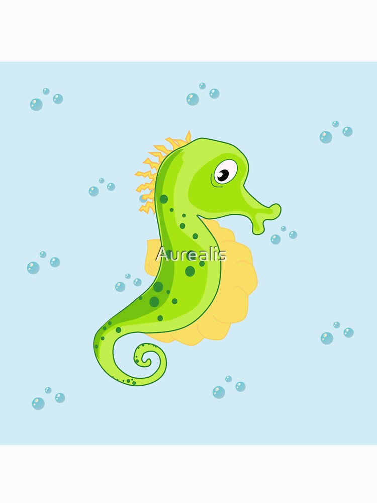 Ocean life - seahorse in the free ocean by Aurealis