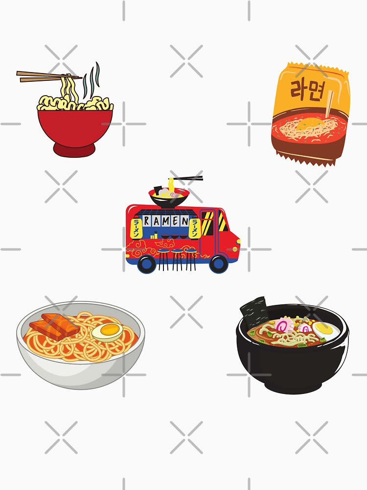 noodles sticker pack by AGDesignstore