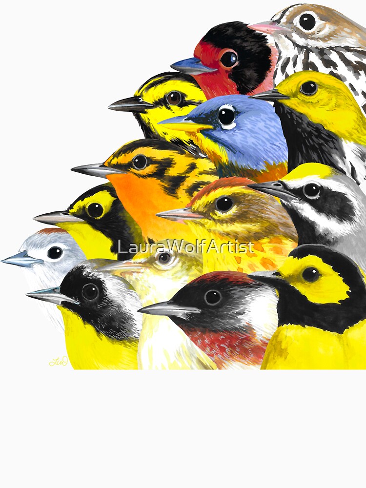 Wave of Warblers by LauraWolfArtist
