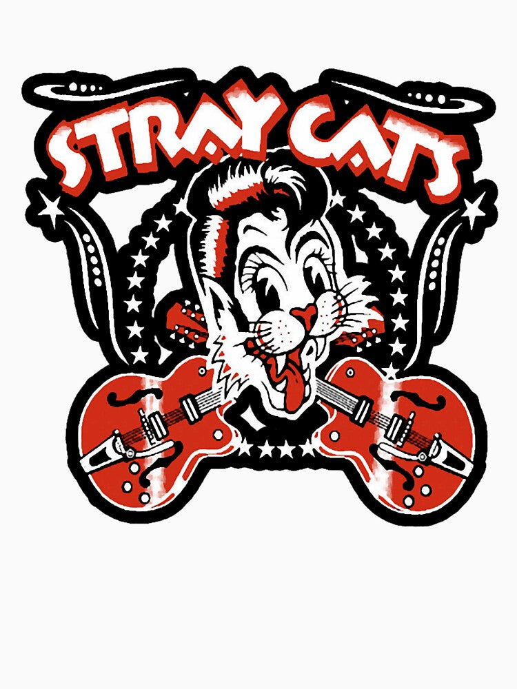 Animals Music Band STRAY CATS BAND ARTWORK by gunnytemade