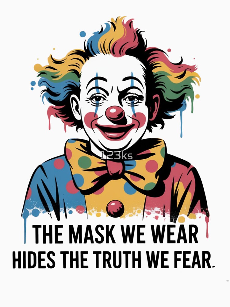 Banksy - The mask we wear hides the truth we fear by 123ks