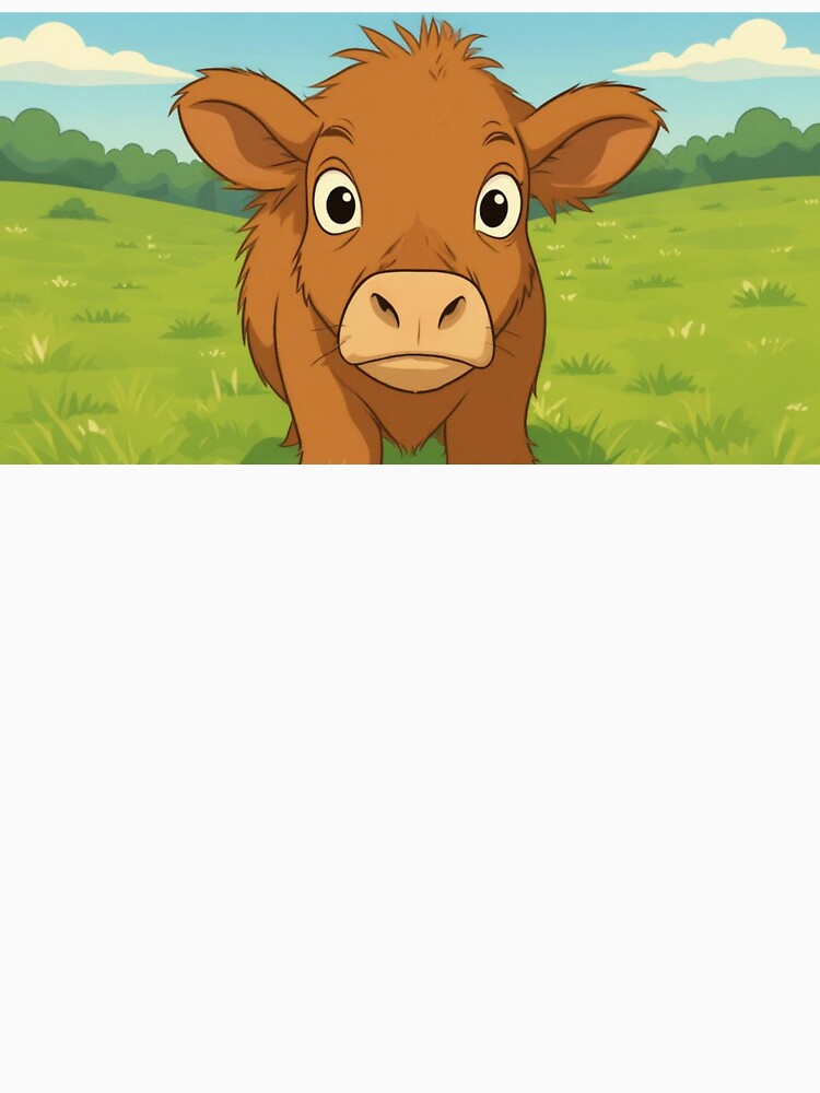 Adorable Highland Cow Cute Cartoon Character by scarletpops