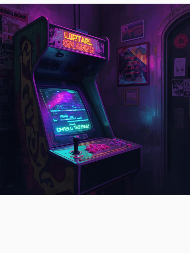Retro Arcade Machine Gaming Pop Art Design by Pink-Blossoms