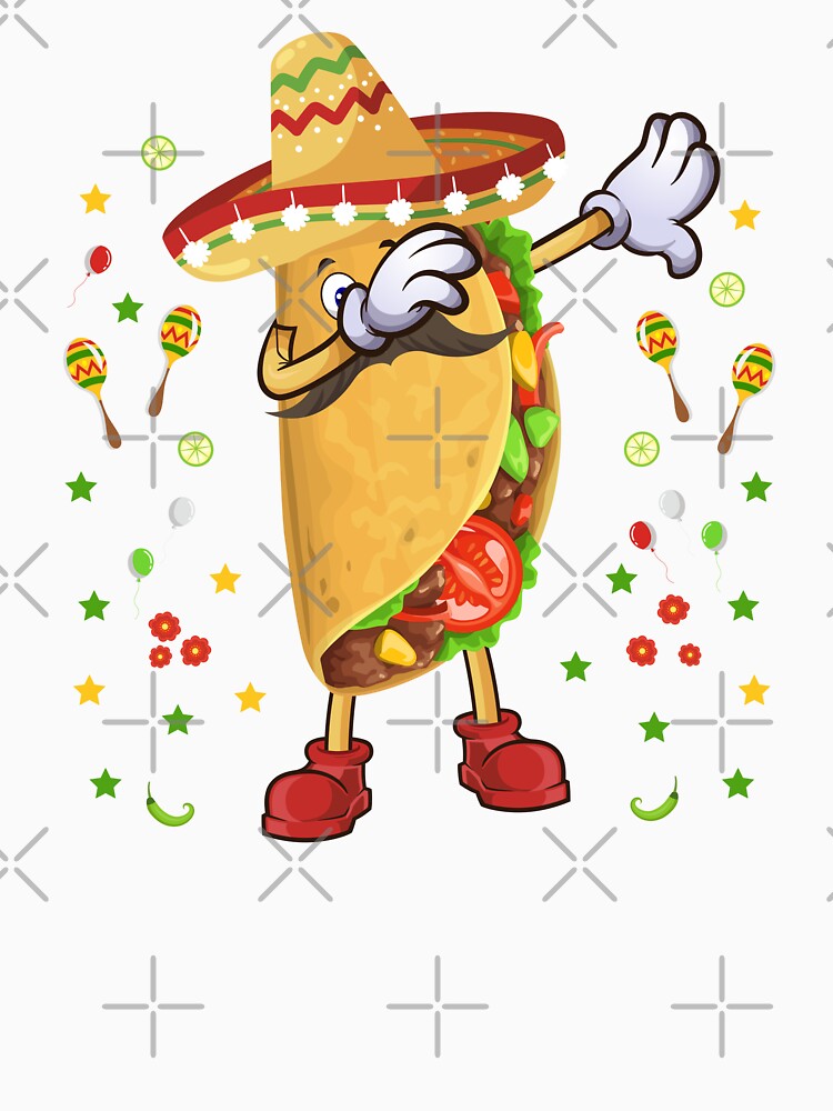 Dabbing Taco Funny Cinco de Mayo Mexican Food Lover by ZiesMerch