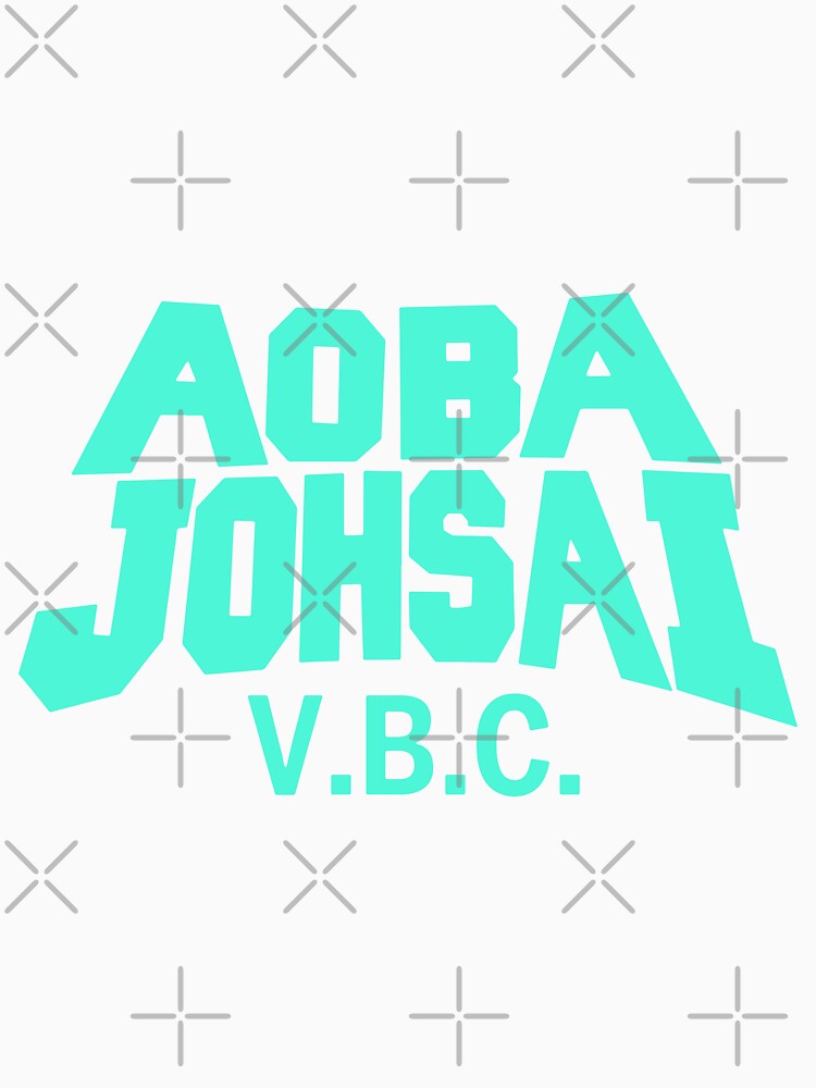 Aoba Johsai Vbc Uniform Logo In Teal Slim Fit Best Women 90s Retro Cotton Printed Trending, Hot Search by MIRANDASTORE