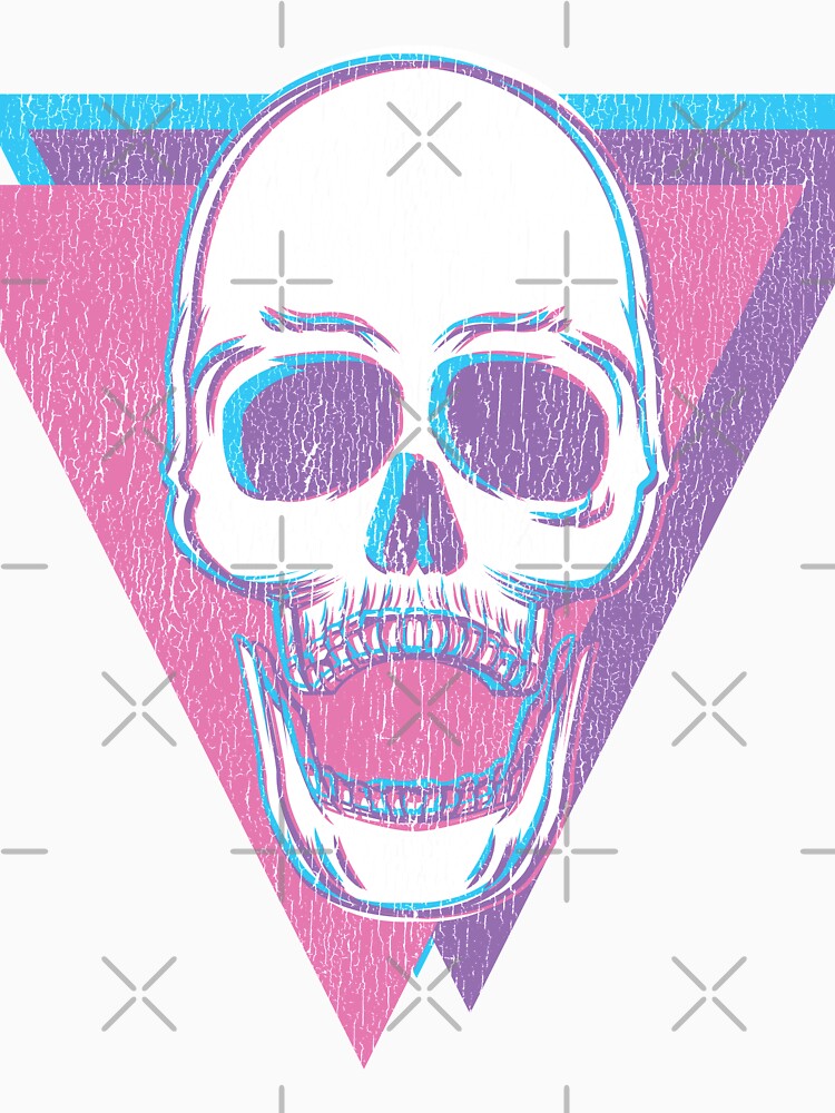 Vaporwave skull Distressed by BampiQ