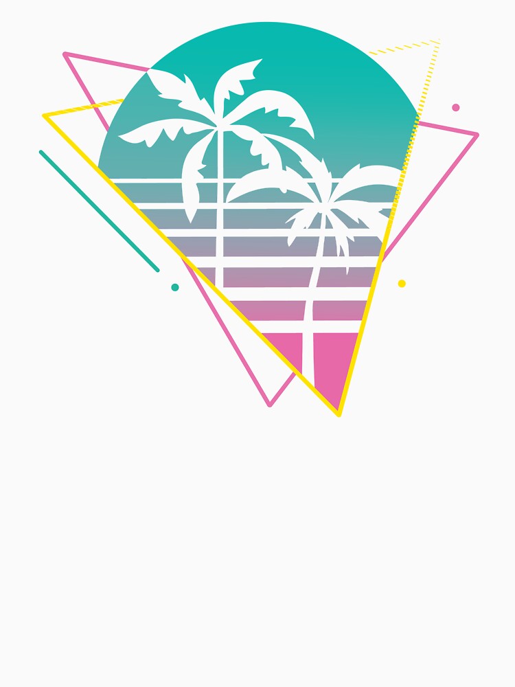 Vaporwave Aesthetic 90's Retro Palm Tree Vaporwave by Amazing Designs