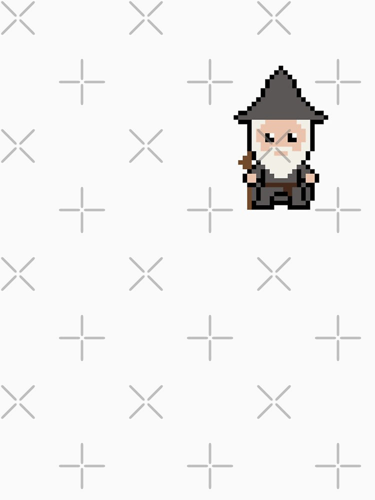 Pixel Characters - Gandalf LOTR Wizard by FancyOwlDesigns