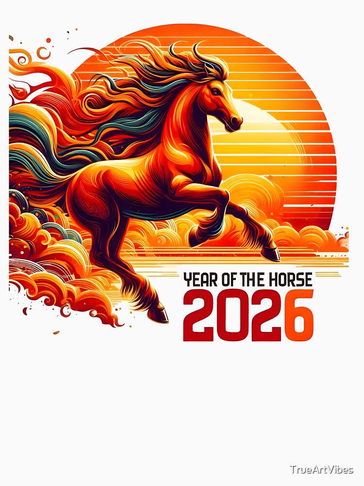 2026, horse year, year of the horse, zodiac by TrueArtVibes