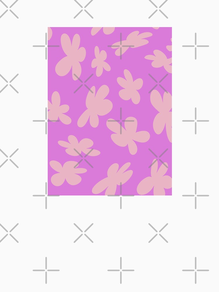 Purple Groovy Pink Flowers by ebullient