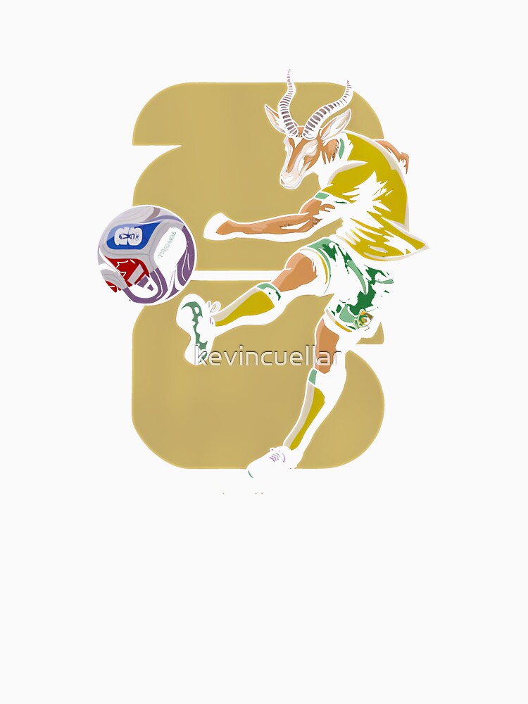 South Africa Springbok Soccer T-Shirt_91176937 by kevincuellar