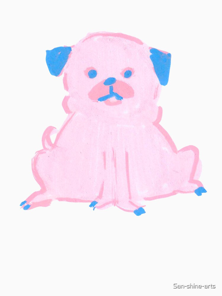 Cotton candy pug by San-shine-arts