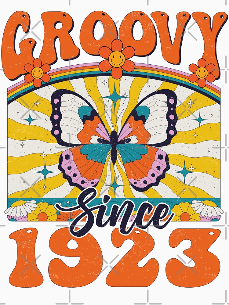 Groovy Since 1923 | 99th Birthday | Retro Groovy Birthday by Oddi-felixx