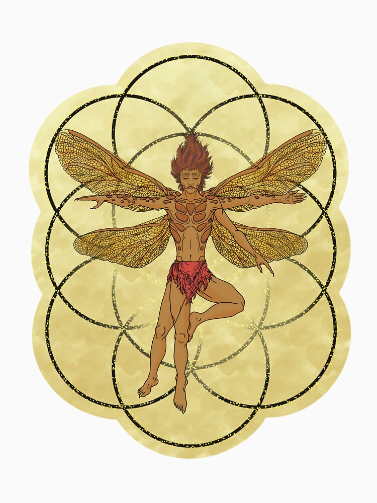 Vitruvian Sprite - Bark Brown by joshwarrenart