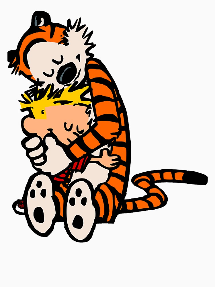 calvin and hobbes had funy hug by IveryMisson