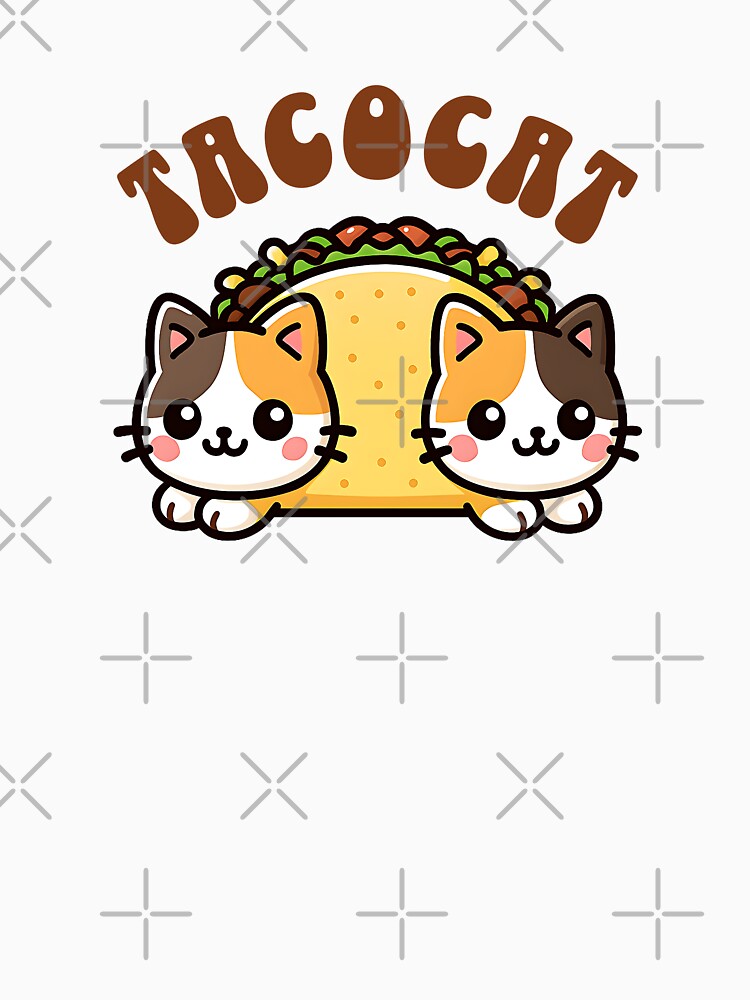 Taco Cat – Cute Kawaii Cat Taco | Funny Food Illustration by dudelinart