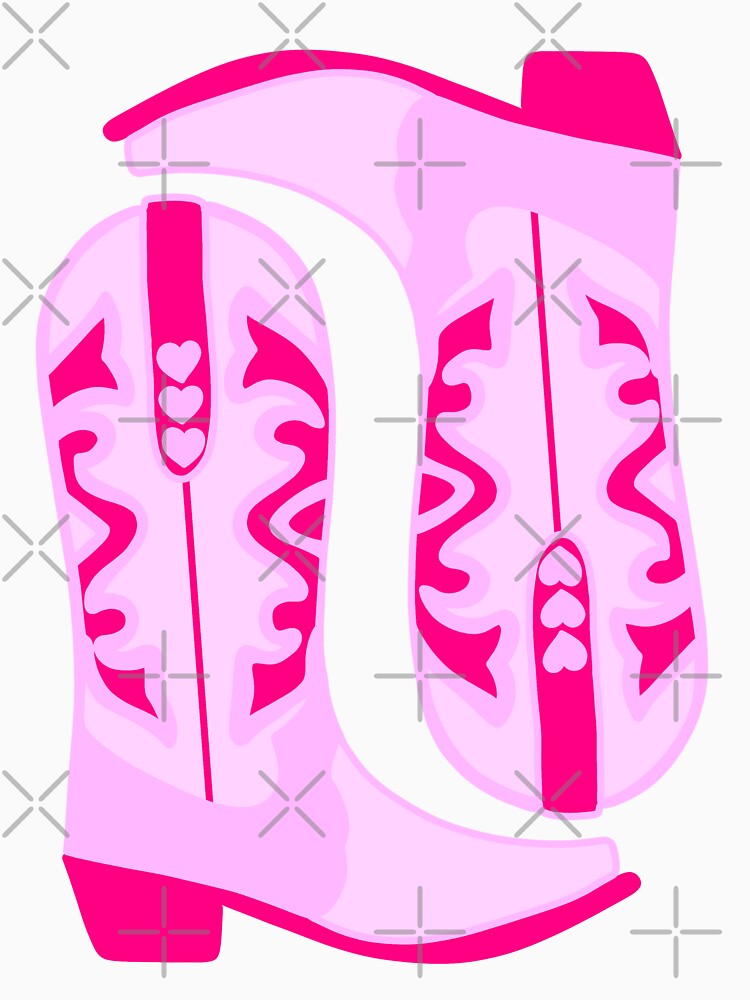 Preppy pink cowboy boots by SUUSCK ★