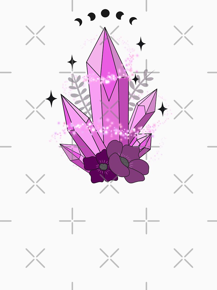 Pink Magical Crystals by RosieLeaArtist
