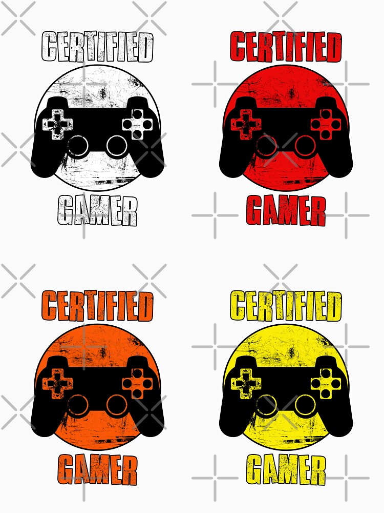 Certified Gamer, Gift for a Gamer, Sticker Pack by FNStuff