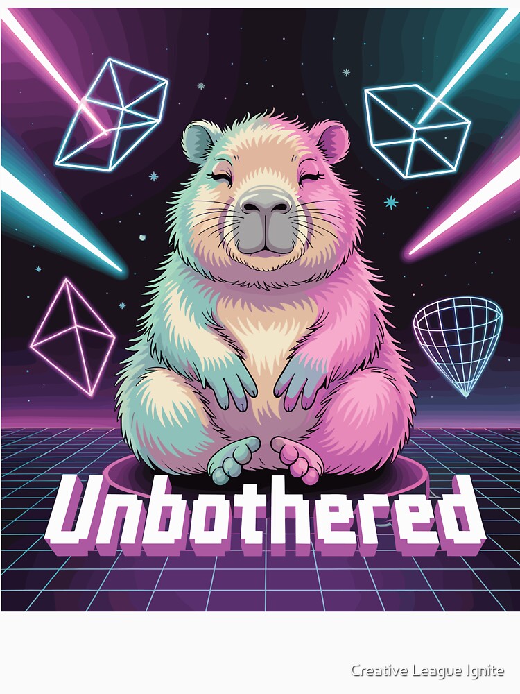 Unbothered Capybara by Creative League Ignite