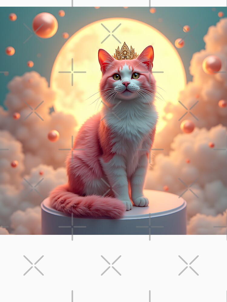 Manifest Abundance & Joy 2026 - Affirmation Cat Art Gift Manifestation Print by Vajid Designs