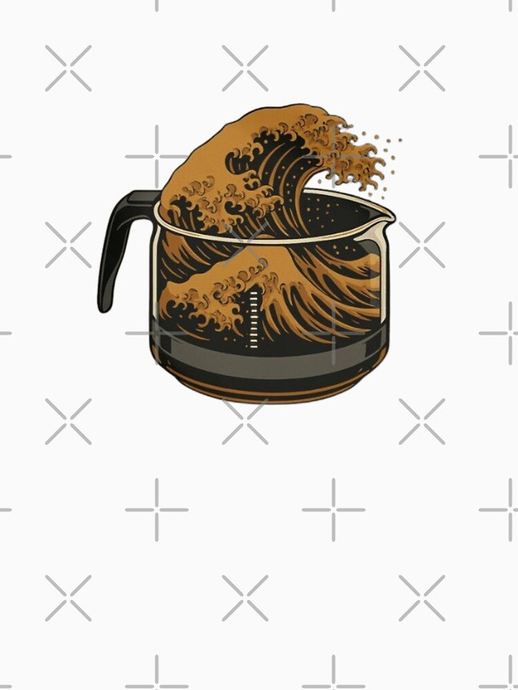 Coffee Great Wave by myideal-shop
