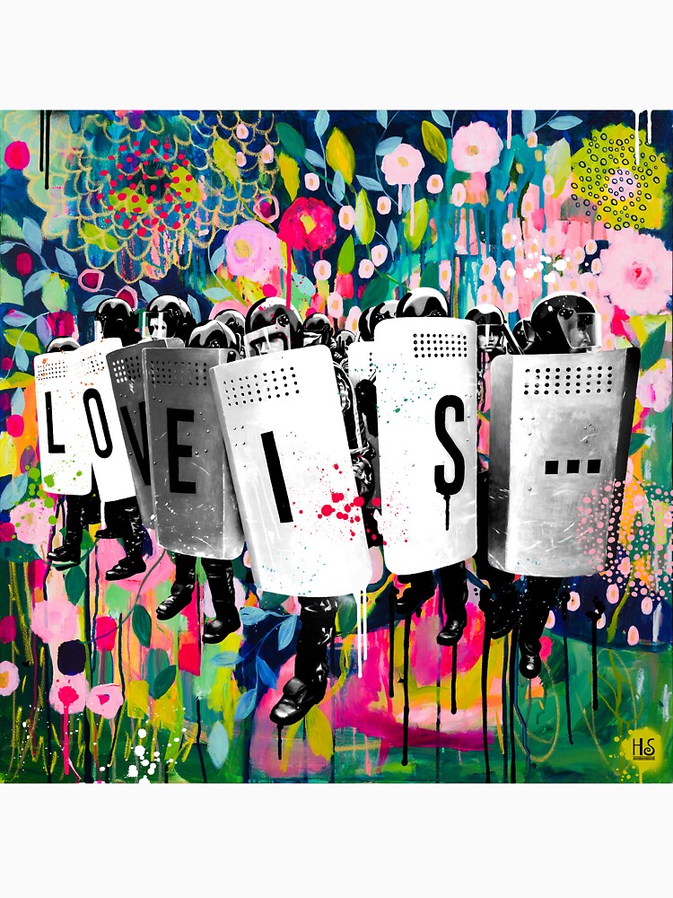 Banksy inspired pop art by Helt-Sort