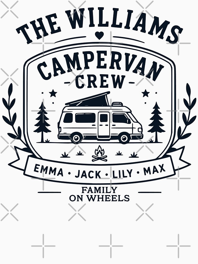 My Van Camping Road Trip Adventure Design by TeeVerse27