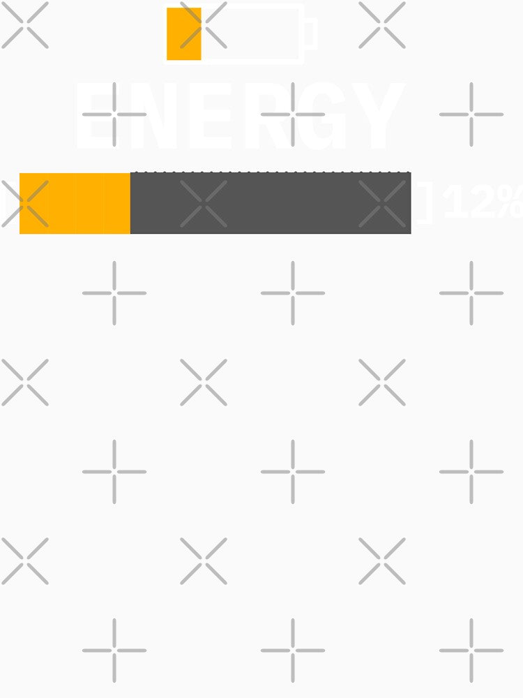Energy 12 Percent Low Battery Human Status by Becheer