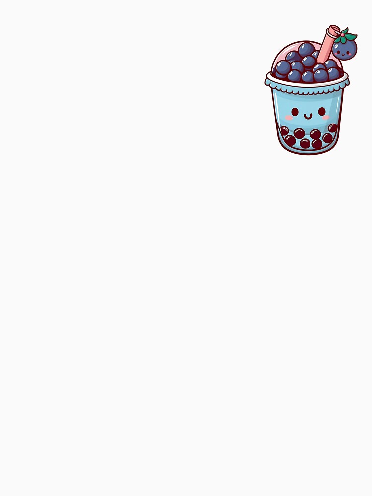 Cute Blueberry Bubble Tea Kawaii by canvadreamer444