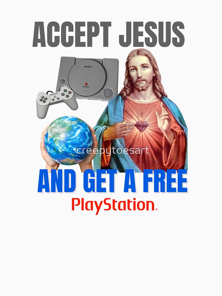 Funny Oddly Specific Nostalgic Jesus Video Game by creepytoesart