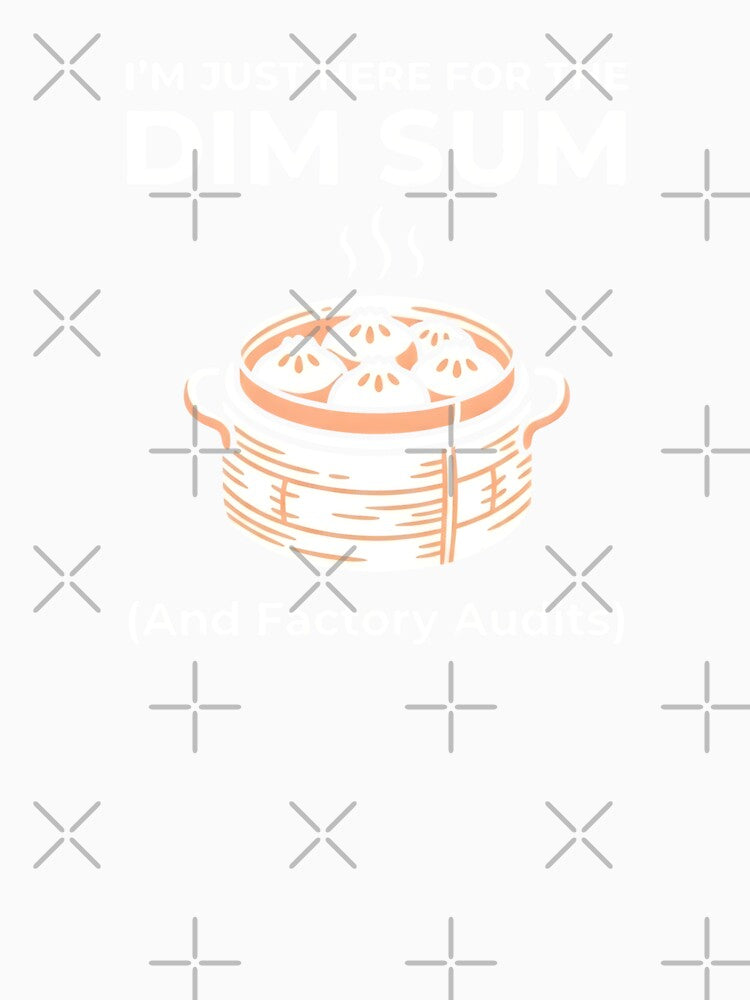 Minimalist Bamboo Steamer Dim Sum Factory Audit Art by SplashTastic