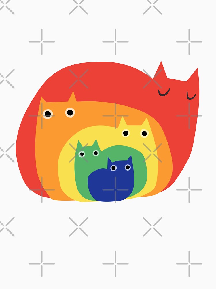 rainbow cats by MangaCortaTees