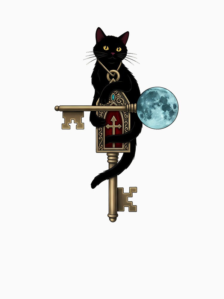 Black Cat Chapel Key by IllumeInk