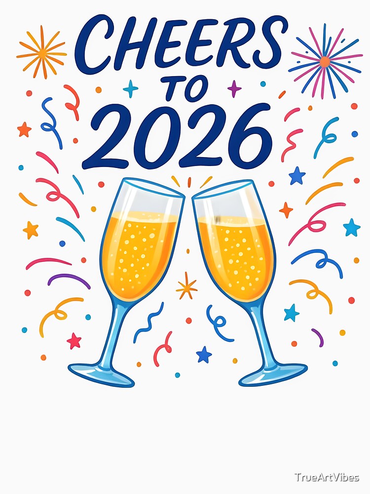 2026, new year, celebration, cheers, party, happy new year by TrueArtVibes