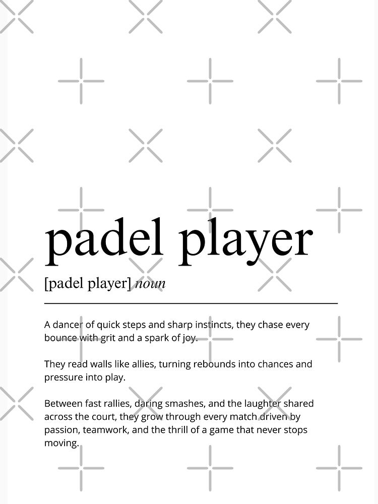 Padel Player Definition Print | Minimalist Sports Wall Art | Padel Gift for Fan | Typography Poster by shopcanva