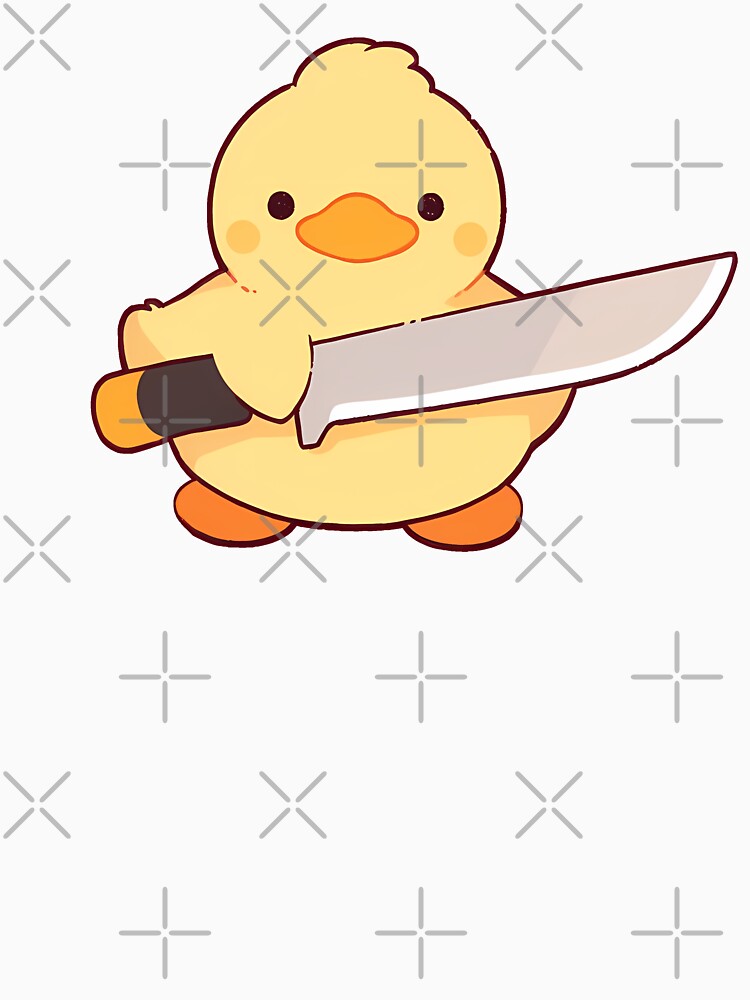 Cute Duck With Knife by SeraphineArts