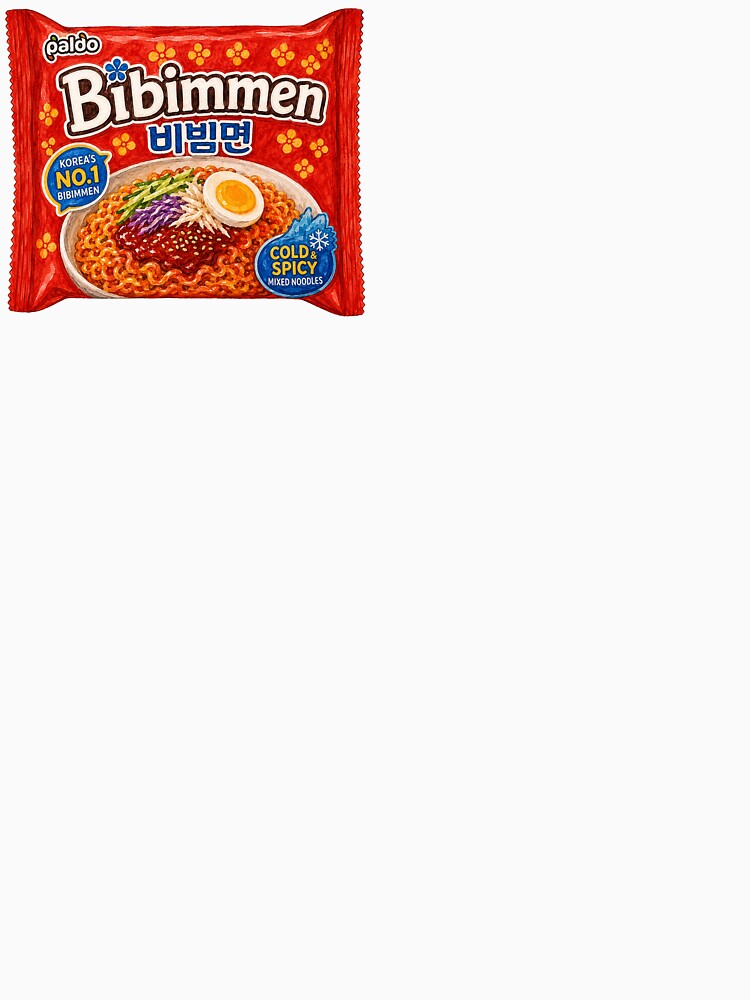 Paldo Bibimmen Cold and Spicy Mixed Korean Noodles Instant Ramen Packet by EstherMakesFood