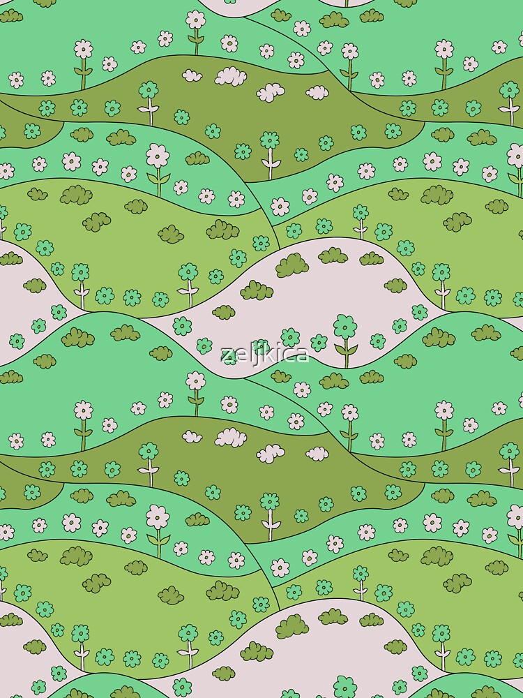 70s Blooming Hills by zeljkica