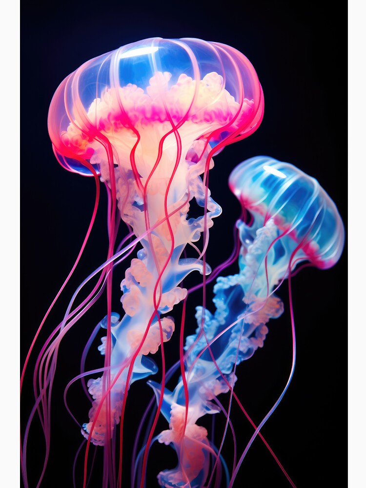 Jellyfish 01 Blue and Pink by mhfoto