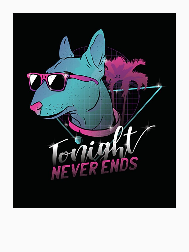 Vaporwave Party Dog 90s 80s Retro Gift by bostons2001