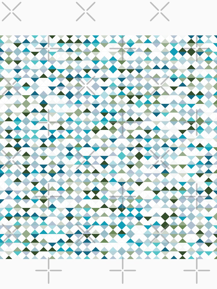 Green and blue diamond pattern by flamendes