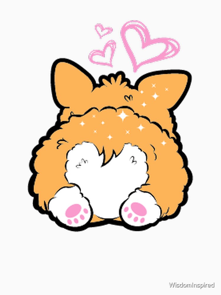 Corgi Puppy with Heart Shaped Butt - Cute Corgi by WisdomInspired