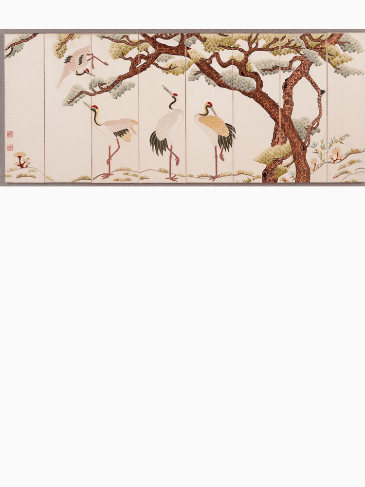 Korean Cranes and Pine Embroidery by kipstudio