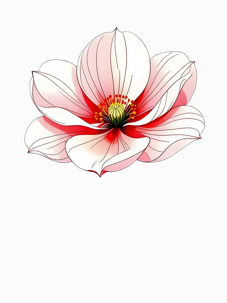 Plain-background Stylised Orchid by DesignedOutside