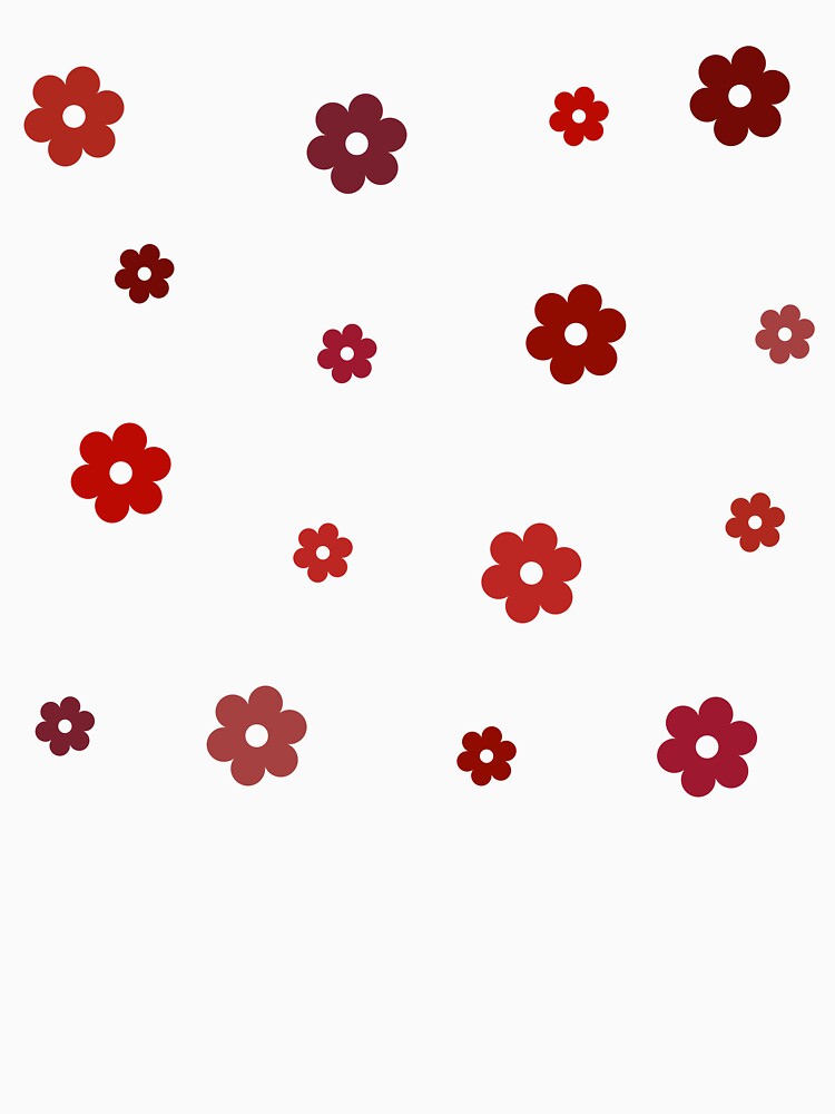 Red and Burgundy Retro Flowers Pack by Aesthetic Crew