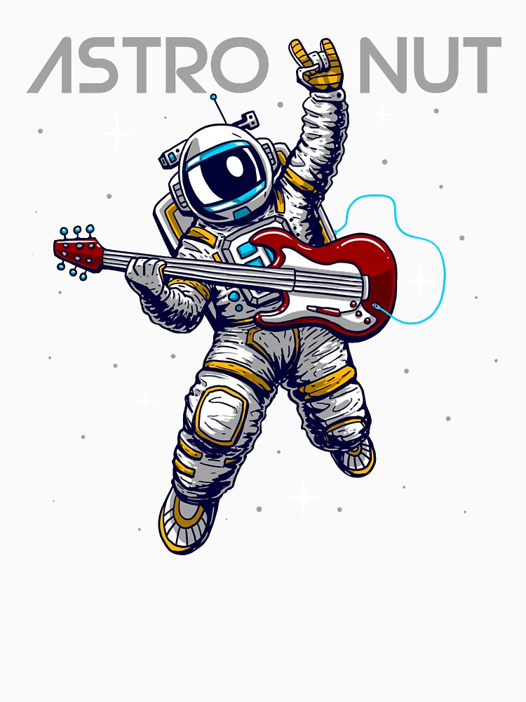 Astro nuts (astronaut playing guitar) by hayrpictures