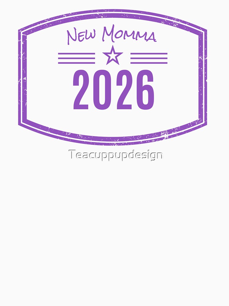 Arrivals range - New Momma Est. 2026 Vintage Emblem by Teacuppupdesign