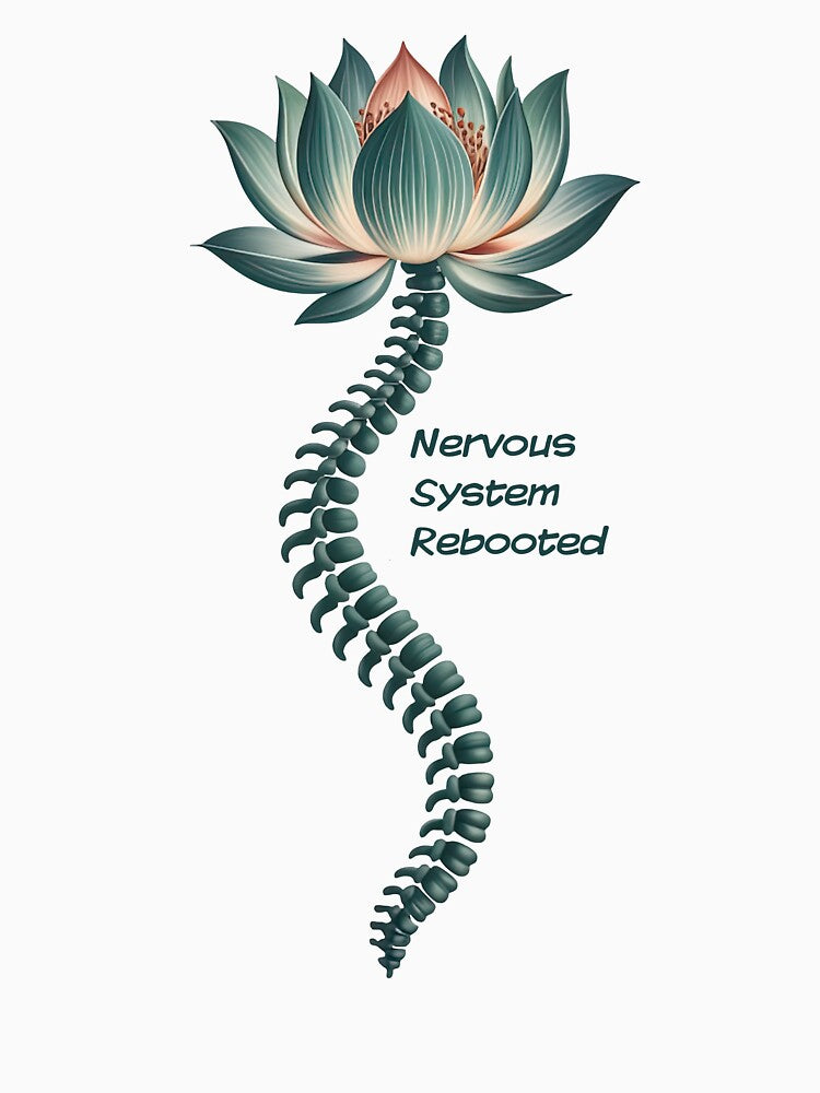 Nervous System Rebooted Lotus Spine Illustration for Mindful by 108stillness